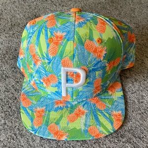 Puma - P Hat - Limited Edition - Color: Hawaiian (Light Blue/Green/Orange)